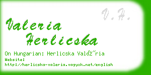 valeria herlicska business card